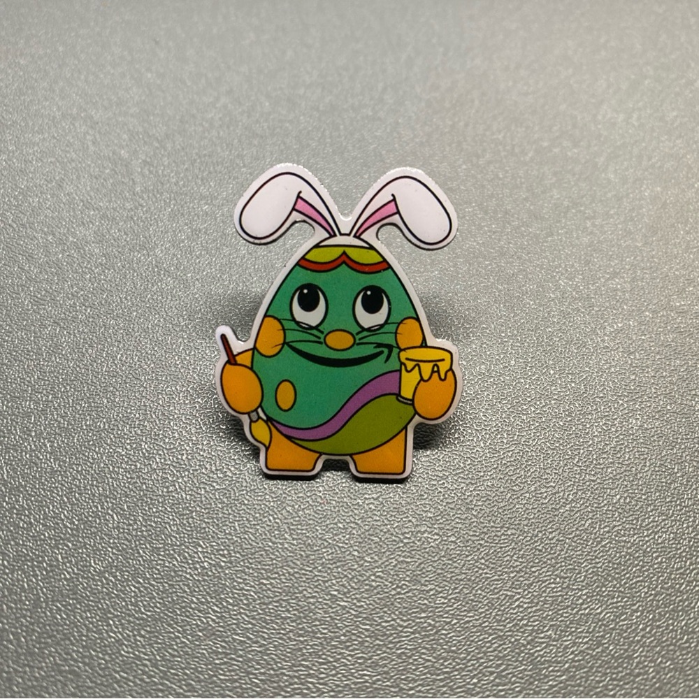 Amazon Employee Peccy Pin Collectible Festive Easter Bunny Egg Paint Art Funny